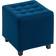 Homcom Square Footstool Small Ottoman with Wood Legs Foot Stool