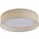 Lindby LED-taklampa Eilif Tyg Vit Ø 40 cm Takplafond