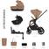 Venicci Claro 3in1 Plus Tiago 360 Car Seat Bundle (Travel system)