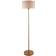 Endon Lighting Highclere Light Vintage Brass Natural Floor Lamp