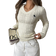 Shein EZwear Women's Simple V-Neck Long Sleeve Sweater, Casual Daily Wear, Long Sleeve Tops