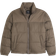 Hollister Boxy Mock Neck Puffer Jacket - Brown