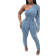 Shein Slayr Women's Denim Overalls And Jumpsuits Sexy Bodycon Stretch Long Sleeves Blue Women Jumpsuit Costume Overalls Purple Leggings