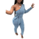 Shein Slayr Women's Denim Overalls And Jumpsuits Sexy Bodycon Stretch Long Sleeves Blue Women Jumpsuit Costume Overalls Purple Leggings