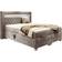 Fun-Möbel Boxspringbett Elektrisch ARMANDO 160x200 cm in Stoff Fresh Macchiato Continental Bed