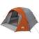 vidaXL 4 Person Waterproof Camping Tent Grey and Orange