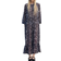 H&M Chiffon Dress with Balloon Sleeves - Black/Floral