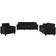 vidaXL 3202305 Black Soffa 210cm 3st 3-sits, 2-sits