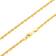 Nuragold Diamond Cut Rope Chain Lightweight Necklace 3mm - Gold