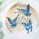TGBYHU Flying Iron On Embroidered Applique Patch Blue 10pcs