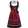 Haus Hubert Dirndl Midi Vinrød