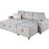 Wade Logan Brodrick Light Gray Sofa 84" 3 Seater