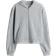 H&M Waffled Zip Through Hoodie - Light Grey Marl
