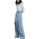 River Island Mid Rise Wide Leg Tailored Jeans - Blue