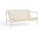 Hay Palissade Cord Loungegruppe Med 2 Stole Og Lavt Trædgårdsbord Cream White Sofa