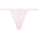PINK Wink V String Panty - Bling Lace/Pink Tulip