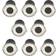 First Choice lighting Bathroom Downlights Silver Ceiling Flush Light ∅ 8.7cm