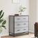 Berkfield Home Wood & Metal Grey Sonoma Chest of Drawer 68x76cm