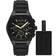Armani Exchange Analog Kvartsur För Män Med Silikonarmband AX7165SET