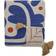 Bloomingville Decke Eviaya Filz Blau (160x130cm)