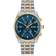 BOSS Two-Tone Chronograph Watch Blue Dial