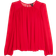 River Island Loose Fit Bubble Hem Blouse - Red