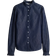 H&M Frill Trimmed Denim Blouse - Dark Denim Blue