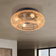 Reality Leuchten Lillesand With Light Brown Takplafond ∅ 50cm