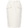 Tom Ford Cotton Blend Midi Skirt - Off White