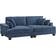 Latitude Run Denylah Navy Sofa 88.2" 3 Seater