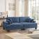 Latitude Run Denylah Navy Sofa 88.2" 3 Seater