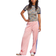 adidas Women's Originals Adicolor Classic Firebird Loose Track Pants - Semi Pink Spark/Blue