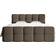 Selsey Chloe Boxspring Bouclé Met Opbergruimte 180 x 200 cm - Bruin