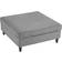 Latitude Run Seemab Light Gray Foot Stool 48cm