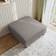 Latitude Run Seemab Light Gray Foot Stool 48cm