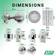 Afit Beehive Door Knob Set Hinges And Latch & Deadbolt Kit