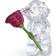 Swarovski Kris Bears A Rose Full of Love Transparent/Pink Figurine 4cm