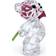 Swarovski Kris Bears A Rose Full of Love Transparent/Pink Figurine 4cm