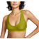 Nike Women's Cut-Out Bikini Swimming Top - Moss/Black