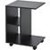 Homcom C-Shape End Unit Black Small Table 45x35cm