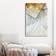 Cashmere Dimension Vertical White/Yellow Väggdekor 40x60cm