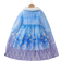 Shein SHEIN 2pcs/Set Young Girls Spring/Autumn Fashion Elegant Princess Style Long Sleeve Dress + Mesh Cape Cloak Set, For Christmas