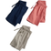 H&M Boy's Cotton Jersey Shorts 3-pack - Light Red/Navy Blue (0801267028)