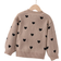 Shein Young Girl Heart Pattern Drop Shoulder Jumper