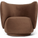 ferm LIVING Rico Rich Velvet Soft Brown Loungestol 76.5cm