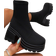 Shein Women's Fashionable Boots, Style With Hoodies, Women's Riding Boots Western Style Autumn New Thick Knitted Bottom Women's Boots, Go With Fall Clothes