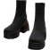 Shein Women's Fashionable Boots, Style With Hoodies, Women's Riding Boots Western Style Autumn New Thick Knitted Bottom Women's Boots, Go With Fall Clothes