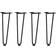 vidaXL Hairpin Black Bordben 42cm 4stk
