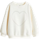 H&M Girl's Motif Detail Sweatshirt - Cream/Heart (1216937006)