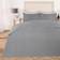 OHS Luxury Soft Microfibre Piped Edge Set King - Grey/White Duvet Cover White, Grey (230x220cm)